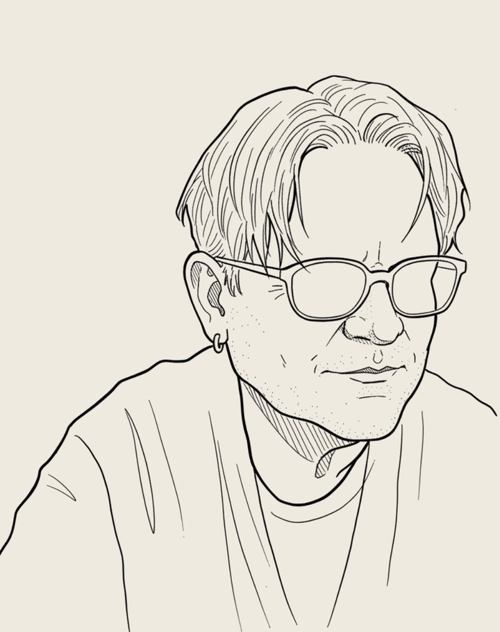 Line portrait of Moaya Scheiman